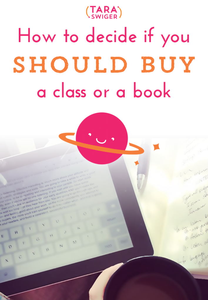 How to decide if you should buy a class or a book