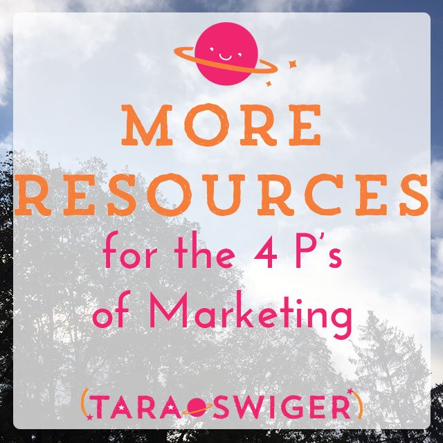 Don't worry about feeling gross "self-promoting" all over the Internet. Instead, put the 4 Ps of Marketing to work for you and YOUR business, with this free guide from Tara Swiger.