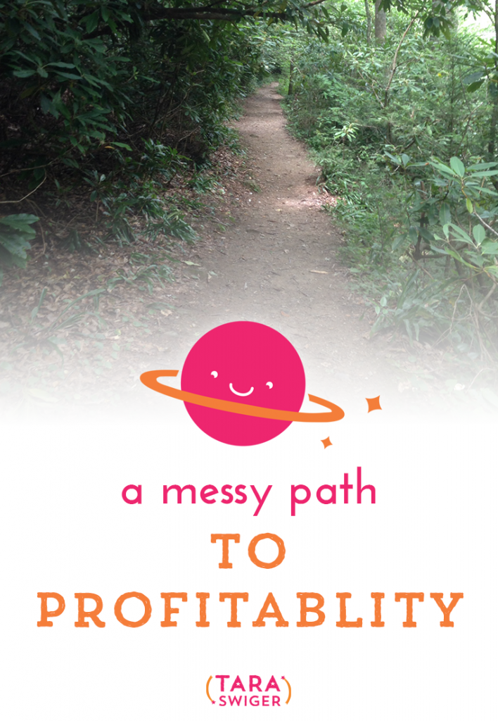 A messy path to profitability