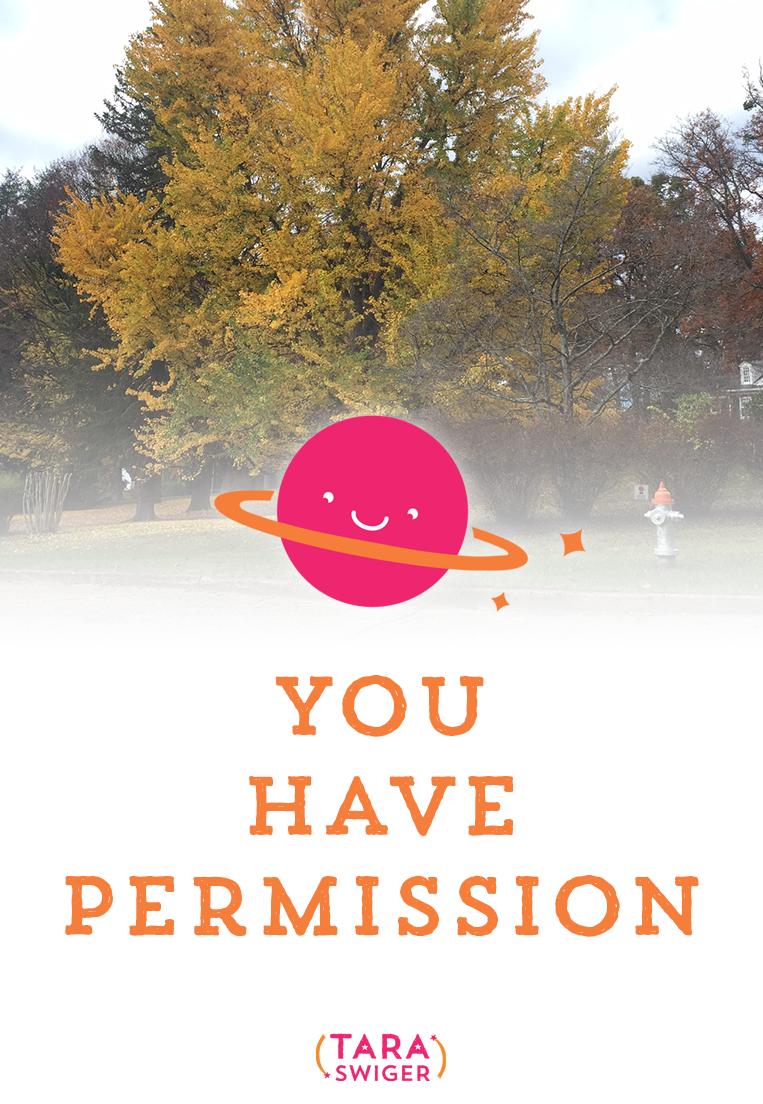 Last week, I encouraged you to accept compliments, and boy, was it hard! One of the things I noticed in many challenger's posts (you can see them all here) was doubt about the validity of compliments. There was a lot of discounting compliments as not “real,” or the complimenter as not really knowing enough to have a valid compliment. In other words, even when you TRY to accept other people's compliments (and comments about your worthiness and awesomeness)... it's never enough. Another person can never give you enough validation to make you feel confident if you aren't already. Today, we’re going to talk about the step you can take today, with or without confidence, to move forward in your business: Permission. Listen in at TaraSwiger.com/podcast130/