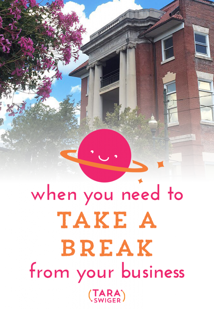 You’re going to need a break in your business. It’s unavoidable. It’s part of being a human being, in a fallible body. You’ll need to step back or scale down when you’re sick, when your family is sick, or worse. But when you need to take a break, when something important happens in your life that needs all your focus, it’s easy to take the short term view, instead of looking at the long view of your life and career. The short view is: This thing came up, I need to deal with it- I'll put everything in my biz on hold.And look, I get it. When something sideswipes you, you go into short-term problem solving. And that makes sense for extracurricular activities. Maybe you quit book club or you stop teaching Sunday school. Maybe you cut back on expenses like stash enhancement or kit clubs or eating out. But if you're serious about your biz- then it is not an expense to cut or an extracurricular. It's a part of your income and your mental health. It's the thing that brings you joy or peace or a sense of self-reliance. It probably challenges you & pushes you, but if you want to have it in the future, you gotta take the long view. Listen in at TaraSwiger.com/podcast132/