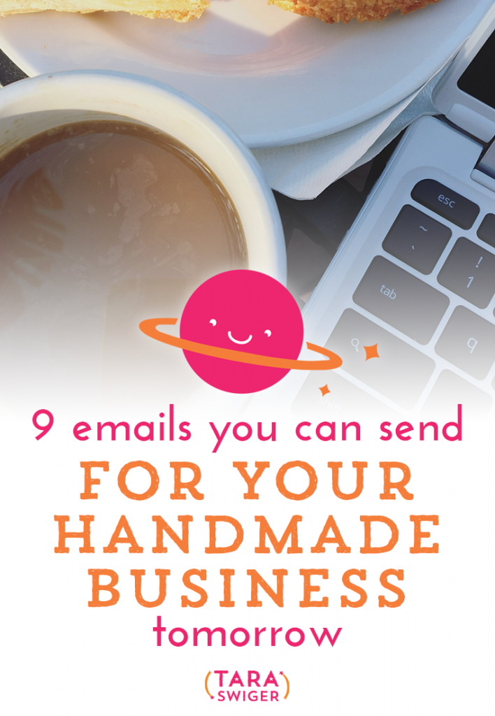How do you feel about the emails you send, right now? Do they result in sales and conversations with your readers? If not, it's time to experiment. Today I'll share 9 kinds of emails you can be sending for your handmade business. Listen to the episode and get the FREE transcript at TaraSwiger.com/podcast140/