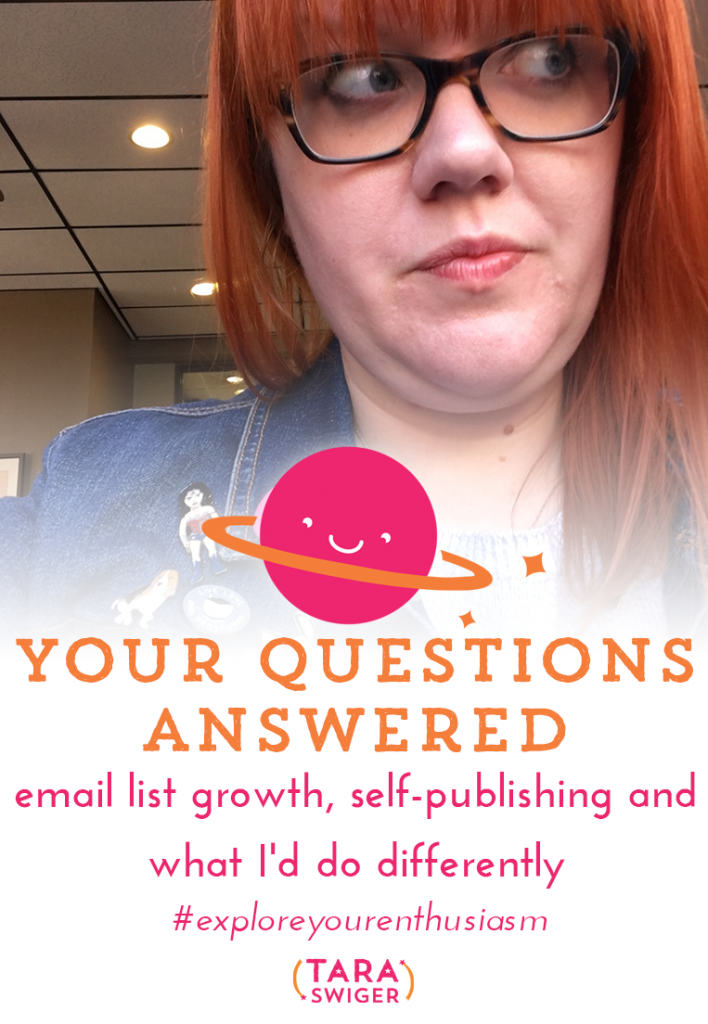 Get YOUR questions answered: self-publishing a book, growing your email list, and advice on building your crafty biz!