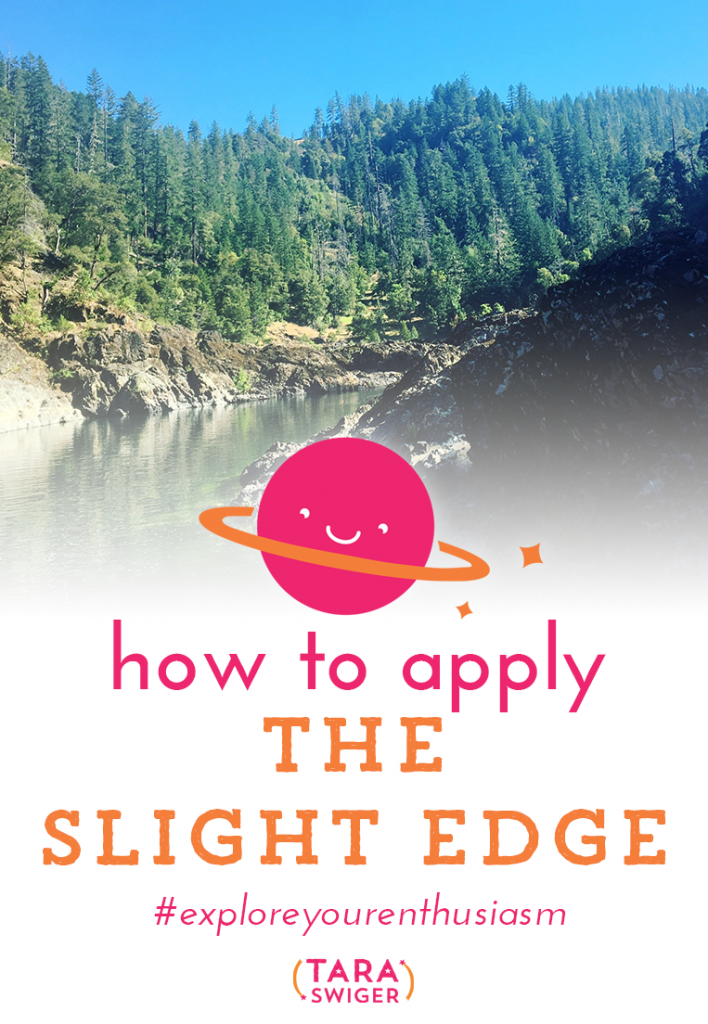 This Slight Edge by Jeff Olson is all about making slight changes to your daily choices to bring more happiness and success into your life. On this episode of Explore Your Enthusiasm, I talk all about applying the principles of The Slight Edge to your creative business, listen in at TaraSwiger.com/podcast174 