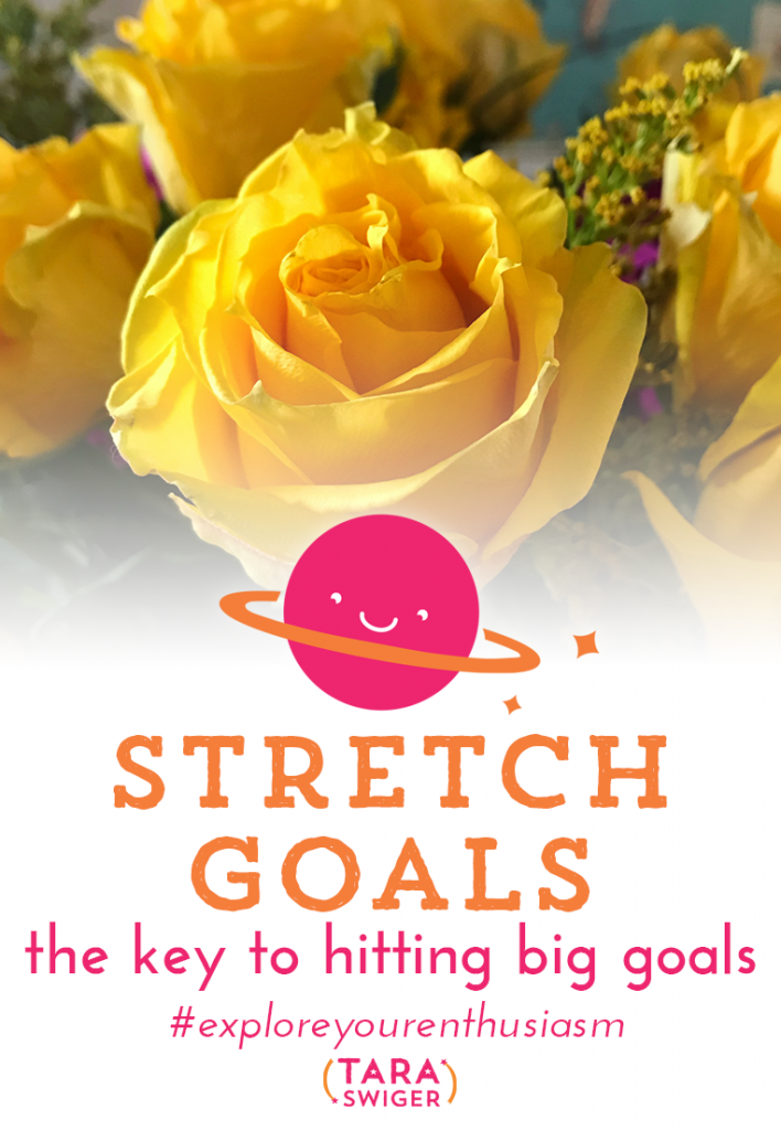 Setting goals for your creative business is a tricky thing. Sometime huge goals are super motivating, and some times they’re totally paralyzing! Learn all about the key to achieving your big business goals at TaraSwiger.com/podcast191