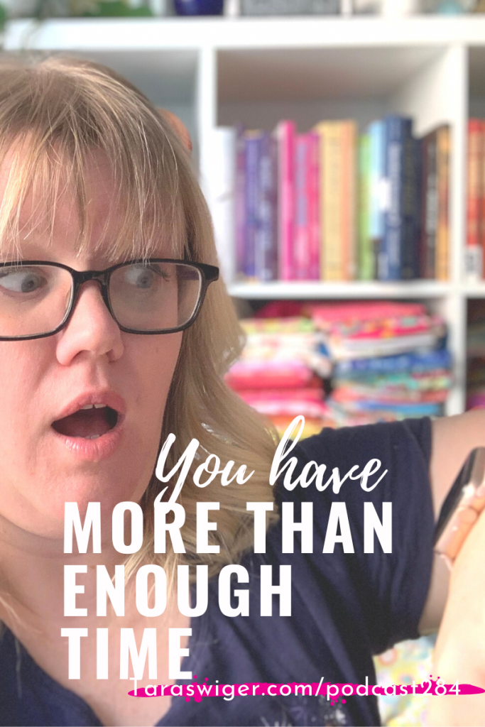 If you run a creative business (or even if you have a full life) time management is critical, because the secret is you always have time for the things that are important to you (you just don’t have time for the things that aren’t). Learn more about finding time for the things that matter to you and your biz at TaraSwiger.com/podcast284