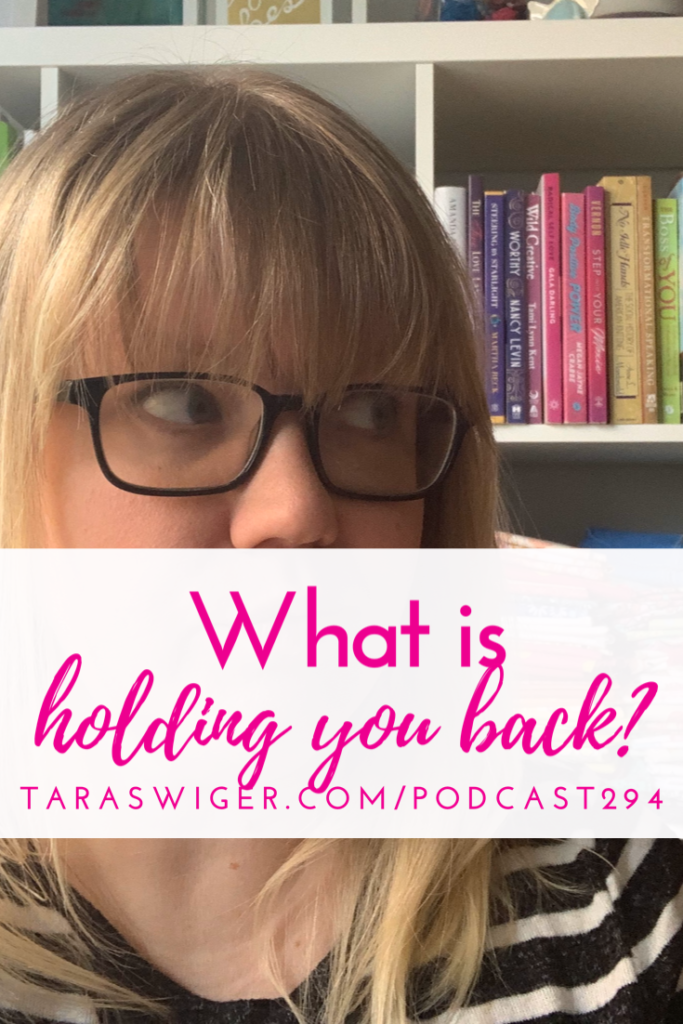 What’s holding you back in your creative biz? Even though the answer is totally different for each of us, there are also a TON of similarities. Learn how to overcome what’s holding you back in your biz at TaraSwiger.com/podcast294